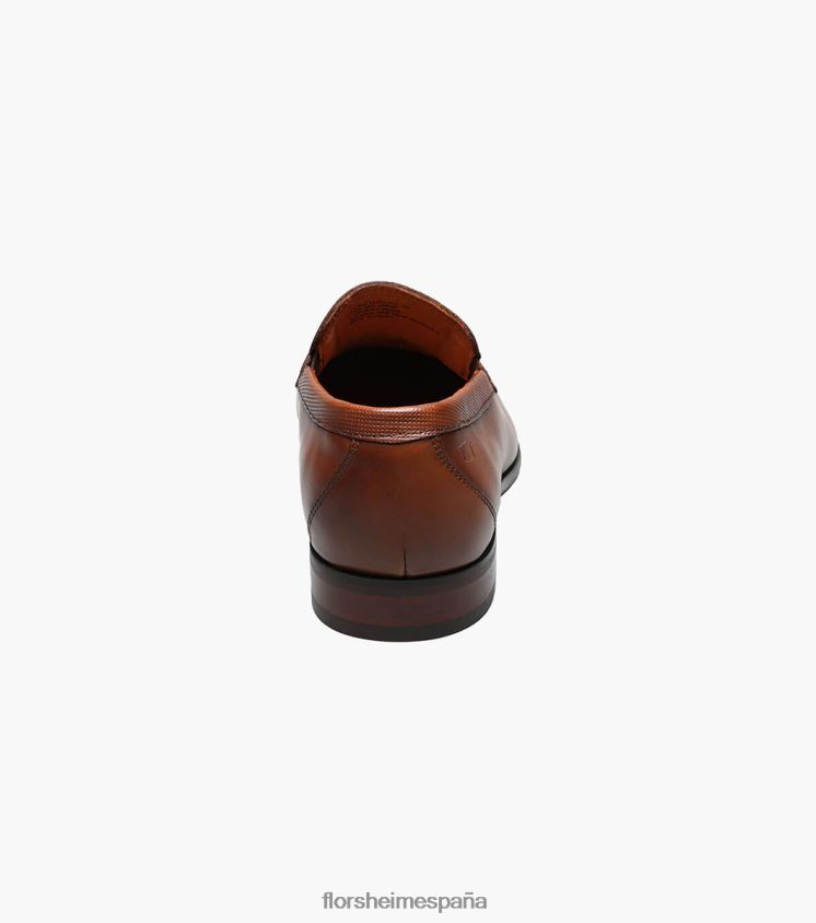 mocasines postino 2 con puntera mocasín Florsheim hombres LPVB4P197 calzado coñac - Imagen 7