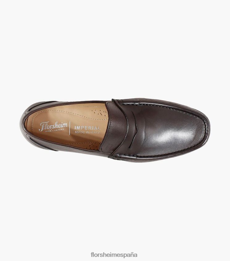 mocasines puente moc toe penny Florsheim hombres LPVB4P276 calzado marrón - Imagen 4
