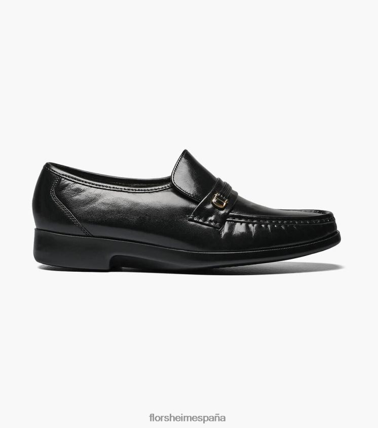 mocasines riva moc toe bit Florsheim hombres LPVB4P130 calzado negro - Imagen 2
