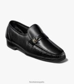 mocasines riva moc toe bit Florsheim hombres LPVB4P130 calzado negro