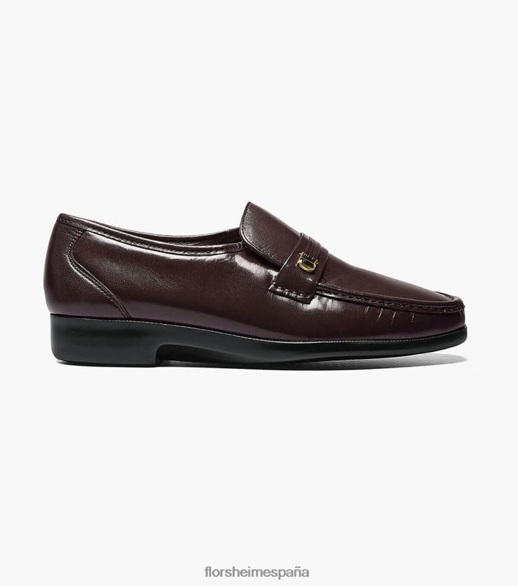 mocasines riva moc toe bit Florsheim hombres LPVB4P133 calzado borgoña - Imagen 2