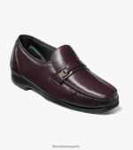 mocasines riva moc toe bit Florsheim hombres LPVB4P133 calzado borgoña