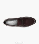 mocasines riva moc toe bit Florsheim hombres LPVB4P133 calzado borgoña - Imagen 4