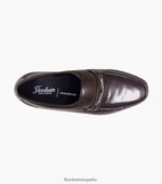 mocasines rovito moc toe bit Florsheim hombres LPVB4P256 calzado borgoña - Imagen 4