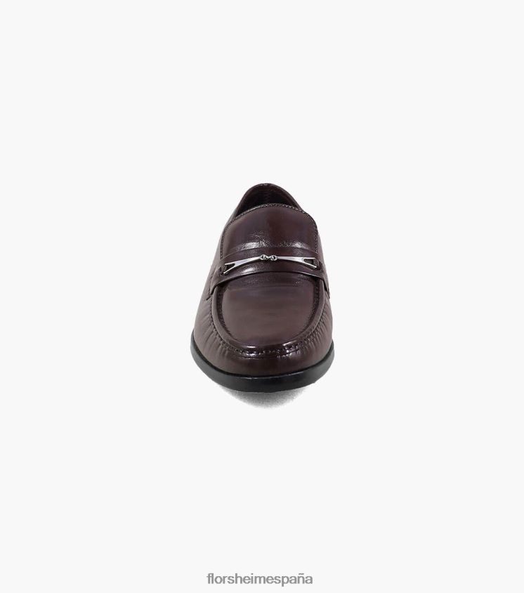 mocasines rovito moc toe bit Florsheim hombres LPVB4P256 calzado borgoña - Imagen 6