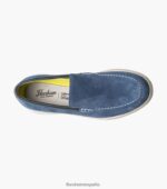 mocasines venecianos con punta de mocasín Heist 2 Florsheim hombres LPVB4P28 calzado ante azul - Imagen 4