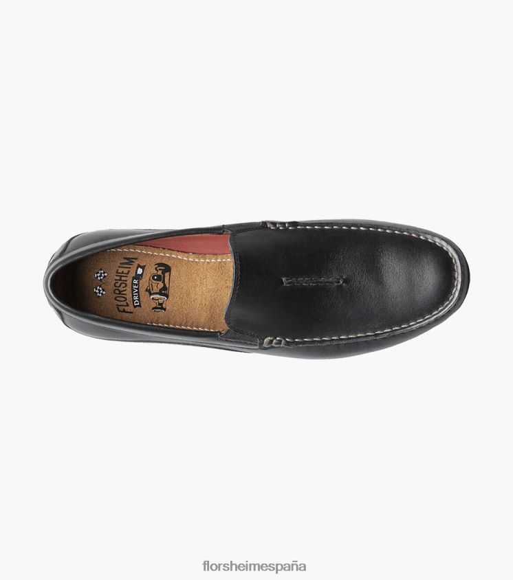 mocasines venecianos con puntera de acelerador Florsheim hombres LPVB4P105 calzado negro - Imagen 4