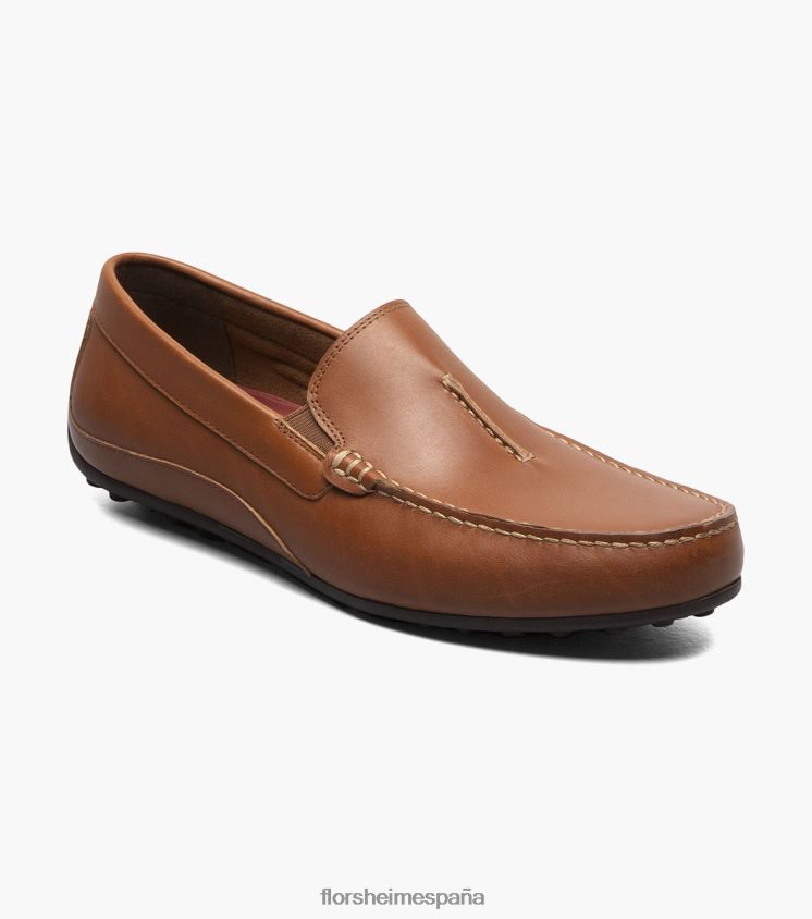 mocasines venecianos con puntera de acelerador Florsheim hombres LPVB4P106 calzado bronceado silla de montar - Imagen 1