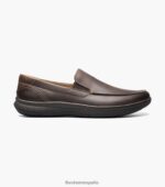 mocasines venecianos con puntera de mocasín en el centro Florsheim hombres LPVB4P64 calzado marrón ch - Imagen 2