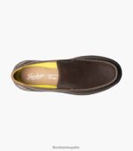 mocasines venecianos con puntera de mocasín en el centro Florsheim hombres LPVB4P64 calzado marrón ch - Imagen 4