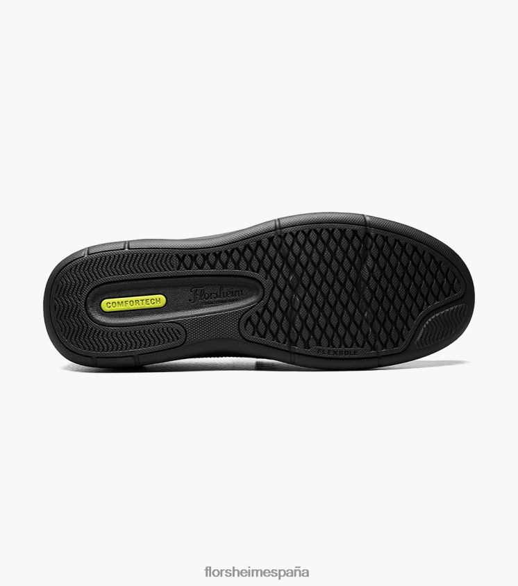 mocasines venecianos con puntera de mocasín en el centro Florsheim hombres LPVB4P65 calzado negro - Imagen 3
