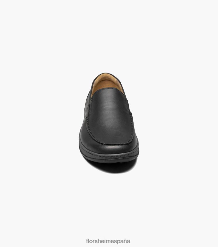 mocasines venecianos con puntera de mocasín en el centro Florsheim hombres LPVB4P65 calzado negro - Imagen 6