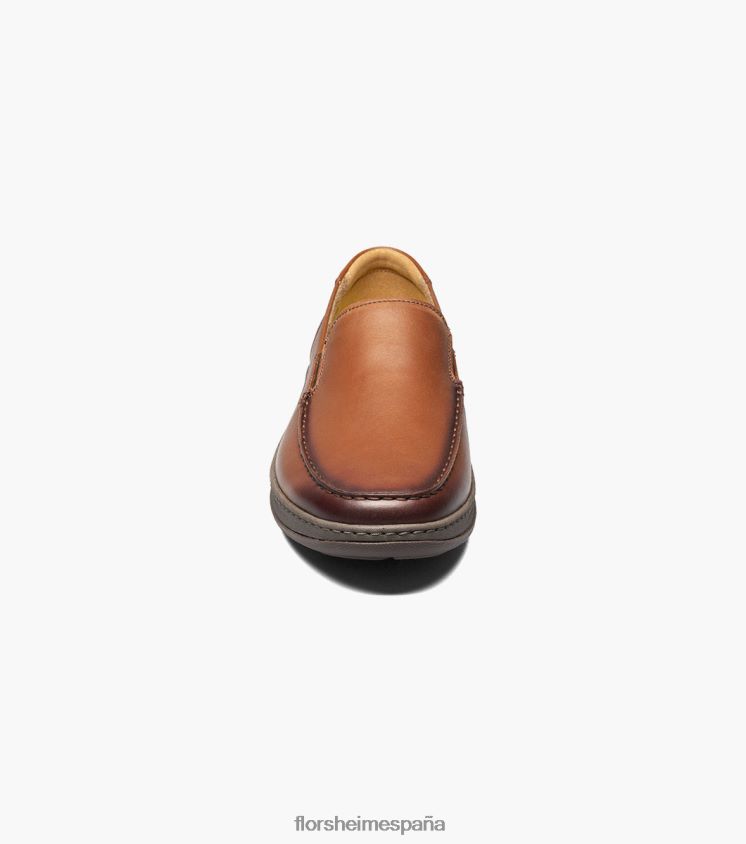 mocasines venecianos con puntera de mocasín en el centro Florsheim hombres LPVB4P66 calzado coñac - Imagen 6
