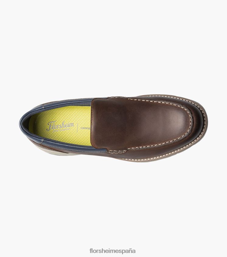 mocasines venecianos frenzi moc toe Florsheim hombres LPVB4P46 calzado marrón ch - Imagen 4