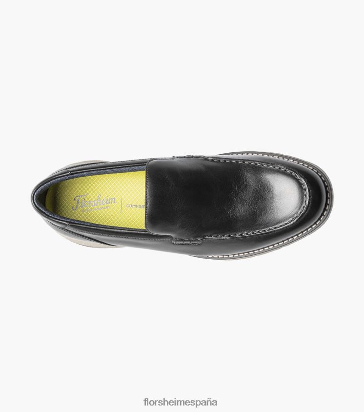 mocasines venecianos frenzi moc toe Florsheim hombres LPVB4P47 calzado negro - Imagen 4