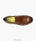 mocasines venecianos frenzi moc toe Florsheim hombres LPVB4P48 calzado coñac - Imagen 4