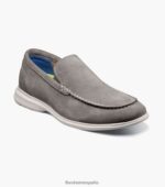 mocasines venecianos hamptons moc toe Florsheim hombres LPVB4P1 calzado ante gris