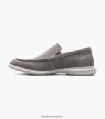mocasines venecianos hamptons moc toe Florsheim hombres LPVB4P1 calzado ante gris - Imagen 5