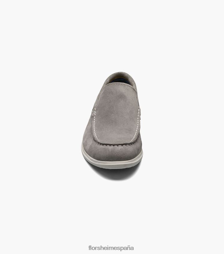 mocasines venecianos hamptons moc toe Florsheim hombres LPVB4P1 calzado ante gris - Imagen 6