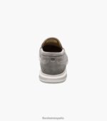 mocasines venecianos hamptons moc toe Florsheim hombres LPVB4P1 calzado ante gris - Imagen 7