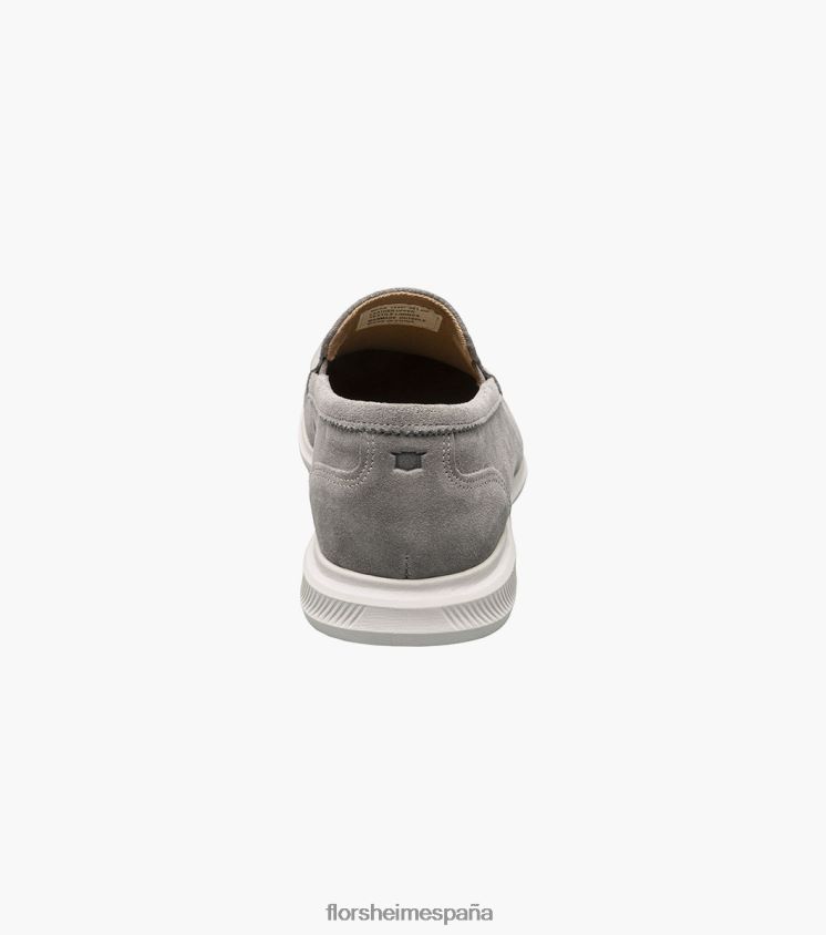 mocasines venecianos hamptons moc toe Florsheim hombres LPVB4P1 calzado ante gris - Imagen 7