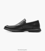 mocasines venecianos hamptons moc toe Florsheim hombres LPVB4P2 calzado negro - Imagen 5