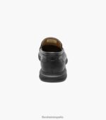mocasines venecianos hamptons moc toe Florsheim hombres LPVB4P2 calzado negro - Imagen 7