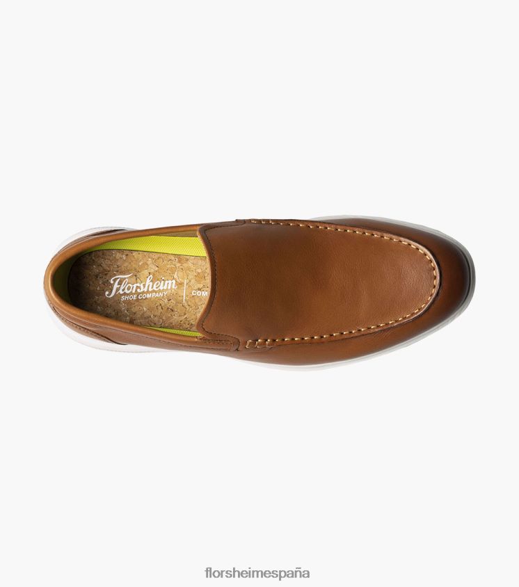 mocasines venecianos hamptons moc toe Florsheim hombres LPVB4P3 calzado coñac - Imagen 4