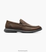 mocasines venecianos hamptons moc toe Florsheim hombres LPVB4P4 calzado marrón ch - Imagen 2