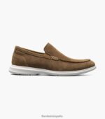 mocasines venecianos hamptons moc toe Florsheim hombres LPVB4P5 calzado gamuza bronceada - Imagen 2