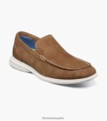 mocasines venecianos hamptons moc toe Florsheim hombres LPVB4P5 calzado gamuza bronceada