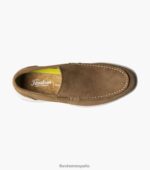 mocasines venecianos hamptons moc toe Florsheim hombres LPVB4P5 calzado gamuza bronceada - Imagen 4