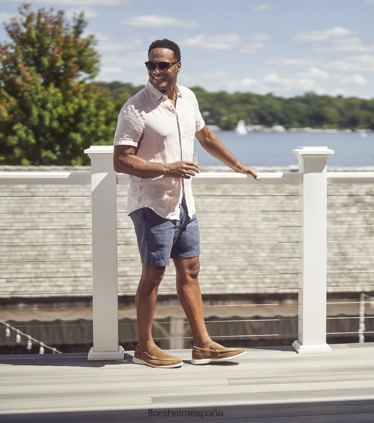 mocasines venecianos hamptons moc toe Florsheim hombres LPVB4P5 calzado gamuza bronceada - Imagen 8