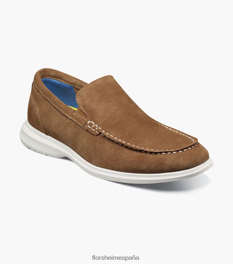 mocasines venecianos hamptons moc toe Florsheim hombres LPVB4P5 calzado gamuza bronceada - Imagen 1
