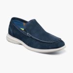 mocasines venecianos hamptons moc toe Florsheim hombres LPVB4P6 calzado ante azul marino
