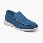mocasines venecianos hamptons moc toe Florsheim hombres LPVB4P7 calzado ante azul