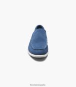 mocasines venecianos hamptons moc toe Florsheim hombres LPVB4P7 calzado ante azul - Imagen 6