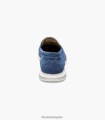 mocasines venecianos hamptons moc toe Florsheim hombres LPVB4P7 calzado ante azul - Imagen 7