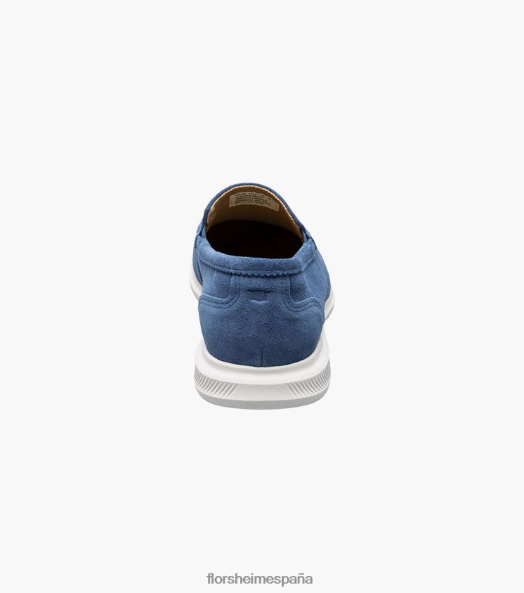 mocasines venecianos hamptons moc toe Florsheim hombres LPVB4P7 calzado ante azul - Imagen 7