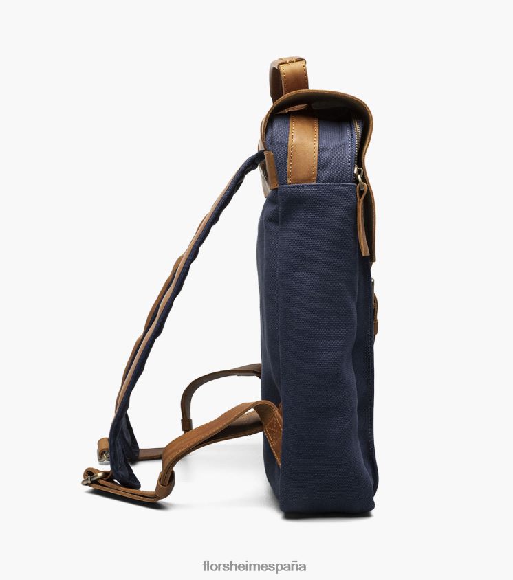 mochila deigo de lona/piel Florsheim unisexo LPVB4P620 accesorios azul - Imagen 2