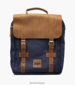 mochila deigo de lona/piel Florsheim unisexo LPVB4P620 accesorios azul