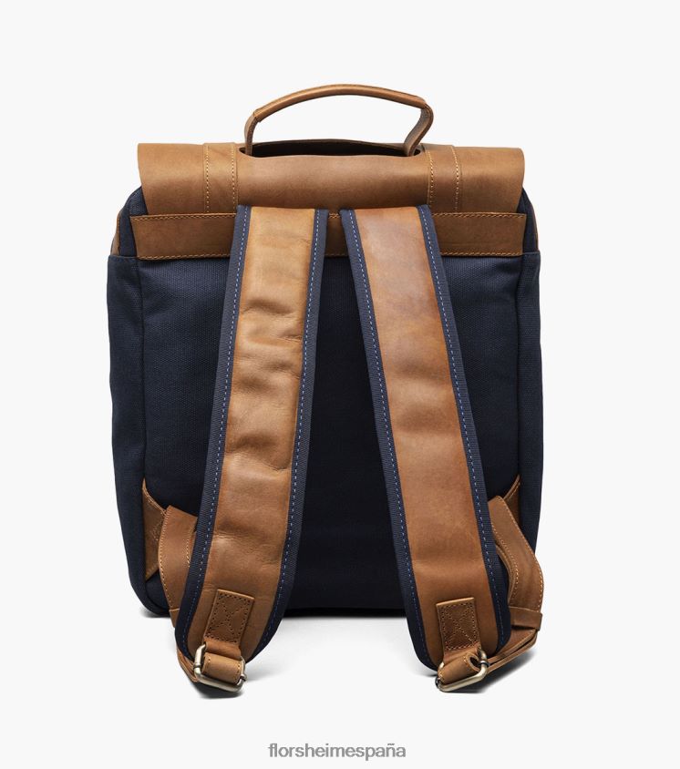 mochila deigo de lona/piel Florsheim unisexo LPVB4P620 accesorios azul - Imagen 3