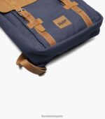 mochila deigo de lona/piel Florsheim unisexo LPVB4P620 accesorios azul - Imagen 5