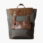 mochila orazio de lona/piel Florsheim unisexo LPVB4P623 accesorios gris