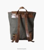 mochila orazio de lona/piel Florsheim unisexo LPVB4P623 accesorios gris - Imagen 3