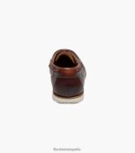 náutico atlántico con puntera de mocasín Florsheim hombres LPVB4P325 calzado chocolate - Imagen 7