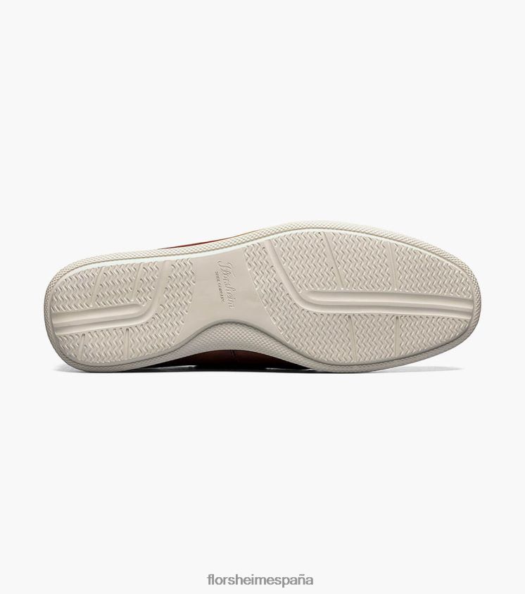 náutico atlántico con puntera de mocasín Florsheim hombres LPVB4P326 calzado coñac - Imagen 3