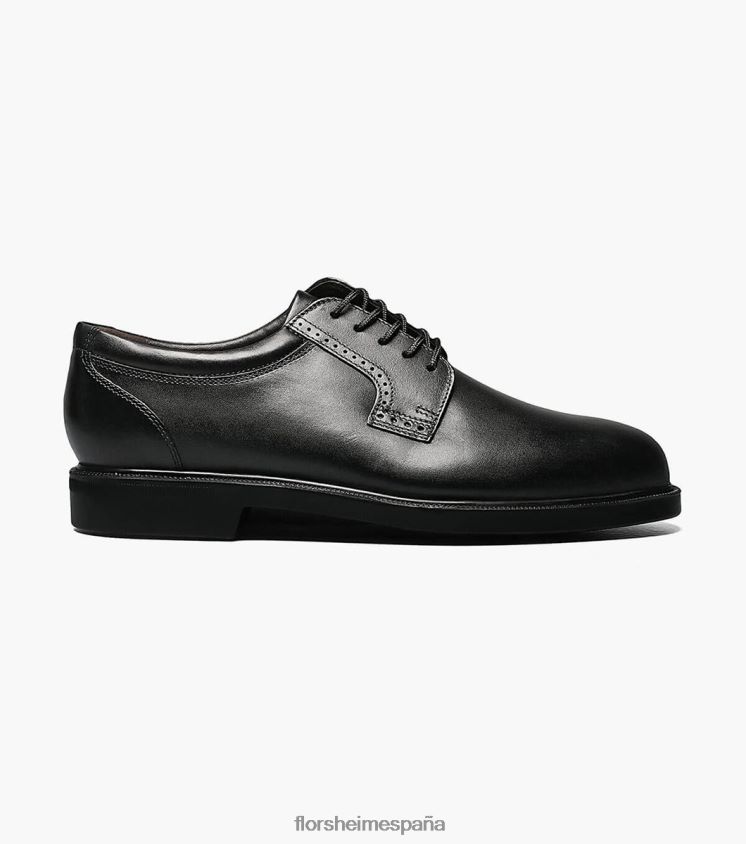 noble puntera lisa oxford Florsheim hombres LPVB4P228 calzado negro - Imagen 2