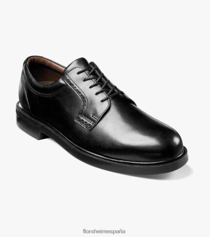 noble puntera lisa oxford Florsheim hombres LPVB4P228 calzado negro