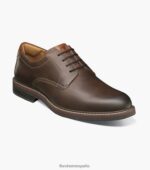 norwalk puntera lisa oxford Florsheim hombres LPVB4P82 calzado marrón ch